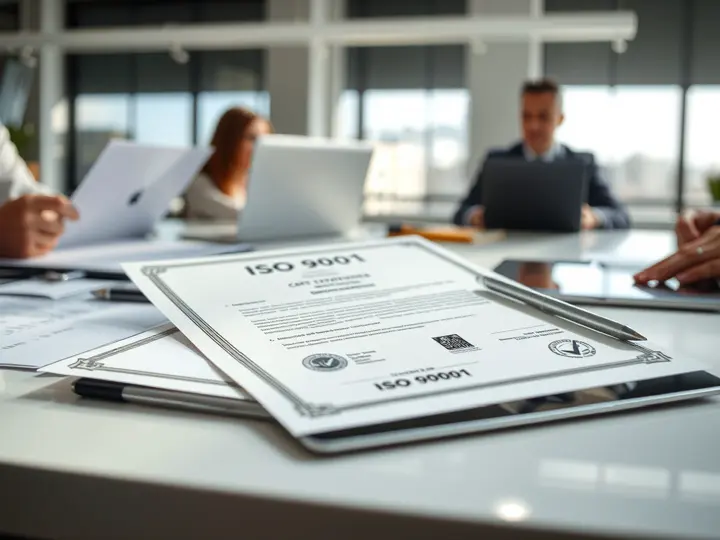 ISO 9001认证证书与质量报告
